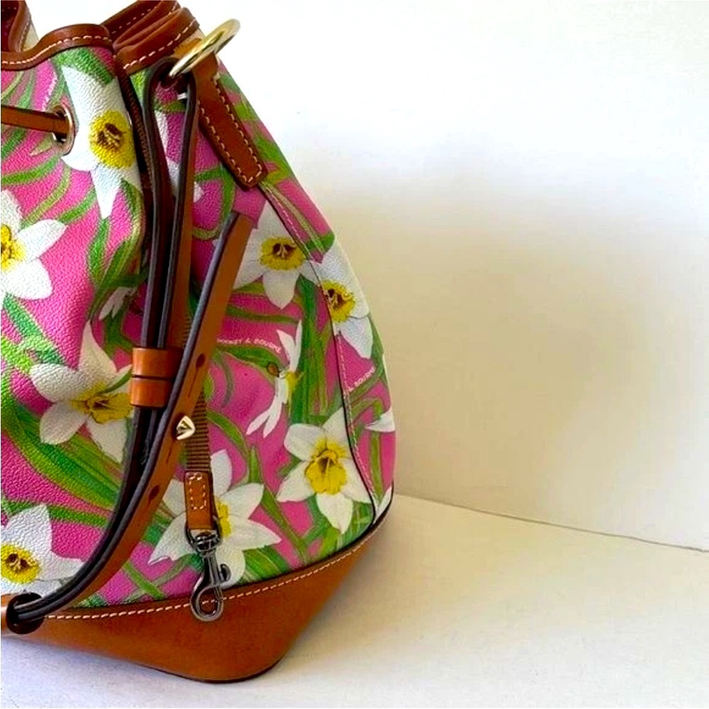 Dooney & Bourke Botanical Collection Drawstring Bucket Bag NWOT - Picture 6 of 12